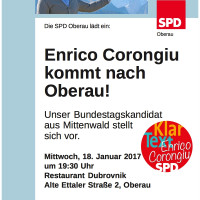 Einladung Enrico Corongiu Oberau